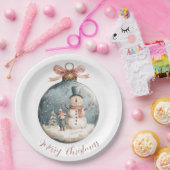 Whimsical Christmas Ornament Paper Plates ペーパープレート (パーティー)