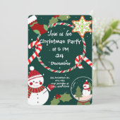 Whimsical Christmas Party Invitation  招待状 (スタンド正面)