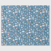 Whimsical Christmas Pattern Wrapping Paper  ラッピングペーパー (フラット)