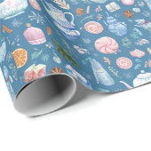 Whimsical Christmas Pattern Wrapping Paper  ラッピングペーパー (ロールコーナー)