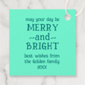 Whimsical Christmas Peace Dove Cute Holiday Gift フェイバータグ (裏面)