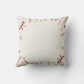 Whimsical Christmas Pillow – Minimal Festive Desig クッション (裏面)
