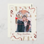 Whimsical Christmas Postcard – Customizable Holida ポストカード (正面/裏面)