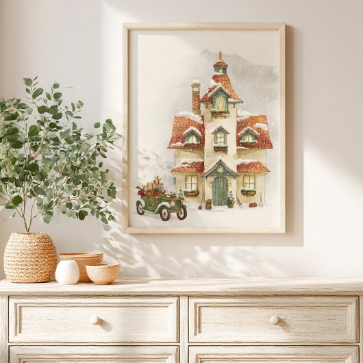 Whimsical Christmas Storybook kids Poster ポスター