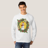Whimsical Christmas Sweater | Snowman Tシャツ (正面フル)