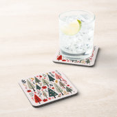 Whimsical Christmas Tree Forest コースター (右側)