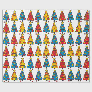 Whimsical Christmas Trees ラッピングペーパー