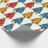 Whimsical Christmas Trees ラッピングペーパー (角)