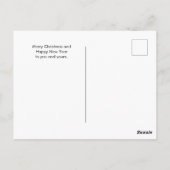 Whimsical Christmas Trees Holiday PostCard ポストカード (裏面)