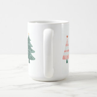 Whimsical Christmas Trees Mug コーヒーマグカップ
