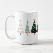 Whimsical Christmas Trees Mug コーヒーマグカップ (左)