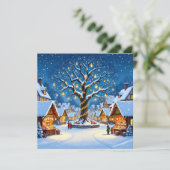 Whimsical Christmas Village on a Winter's Night シーズンカード (スタンド正面)