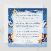 Whimsical Christmas Village on a Winter's Night シーズンカード (裏面)