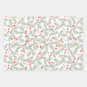 Whimsical Christmas Winter Wonderland Set ラッピングペーパーシート (正面3)