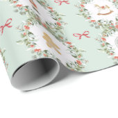 Whimsical Christmas Wreaths and Toys ラッピングペーパー (ロールコーナー)