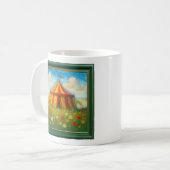 Whimsical Circus Tent Mug コーヒーマグカップ (正面左)