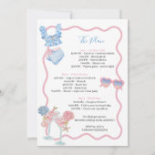 Whimsical Coastal Cowgirl Bachelorette Weekend Inv 招待状 (裏面)