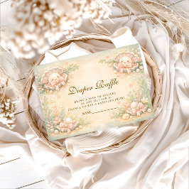 Whimsical Coastal Pearl Diapper Raffle エンクロージャーカード