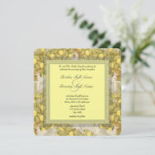 Whimsical Cockatoo Art Nouveau Wedding Invitations 招待状 (スタンド正面)