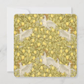 Whimsical Cockatoo Art Nouveau Wedding Invitations 招待状 (裏面)