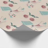 Whimsical cocktail wrapping paper ラッピングペーパー (角)