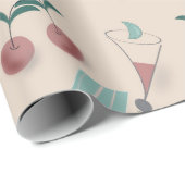 Whimsical cocktail wrapping paper ラッピングペーパー (ロールコーナー)