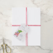 Whimsical Cold Outside Reindeer Bear Baby Shower ギフトタグ (より糸付き)