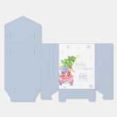 Whimsical Cold Outside Reindeer Bear Baby Shower  フェイバーボックス (見開き)