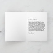 Whimsical Colorful Abstract Photo Couple  サンキューカード (内部)