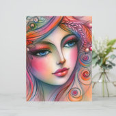 Whimsical Colorful Scrapbook Paper (スタンド正面)