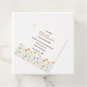 Whimsical Colorful Wildflower 1st Birthday Party フェイバータグ (インサイチュ)