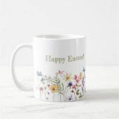 Whimsical Colorful Wildflower Bloom Spring Easter コーヒーマグカップ (左)