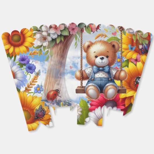 Whimsical Comical Favor Box フェイバーボックス (見開き)