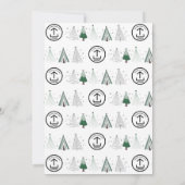 Whimsical Company Christmas Party Business Logo 招待状 (裏面)