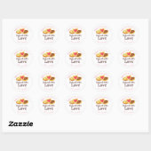 Whimsical Cookies Watercolor Baked with Love ラウンドシール (シート)