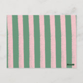 Whimsical Coquette Tulip & Bow Custom Thank You ポストカード (裏面)