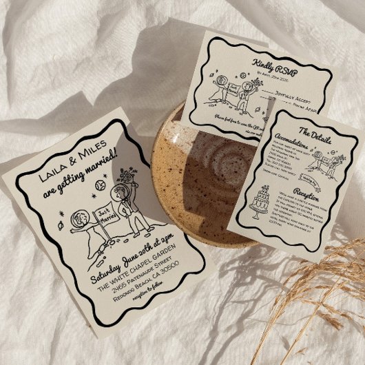 Whimsical cosmic plant RSVP Reply Card