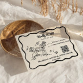 Whimsical cosmic plant RSVP Reply Card