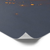 Whimsical Cosmosによるゴールデンレトリバー ポスター (角)
