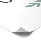 Whimsical Cottage Flowers Window Illustration ポスター (角)