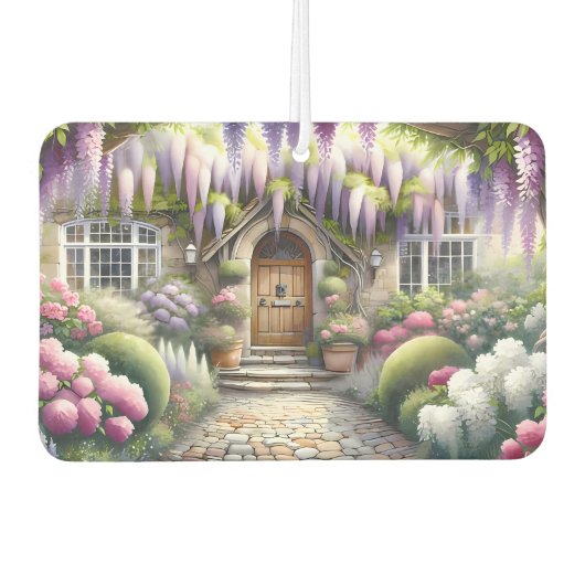 Whimsical Cottage Garden Pathway カーエアーフレッシュナー (正面)