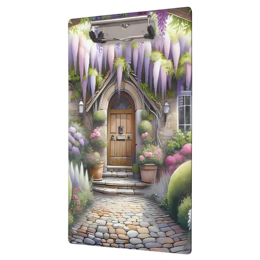 Whimsical Cottage Garden Pathway クリップボード (左)
