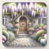 Whimsical Cottage Garden Pathway コースター (正面)