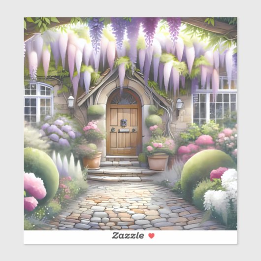 Whimsical Cottage Garden Pathway シール (シート)
