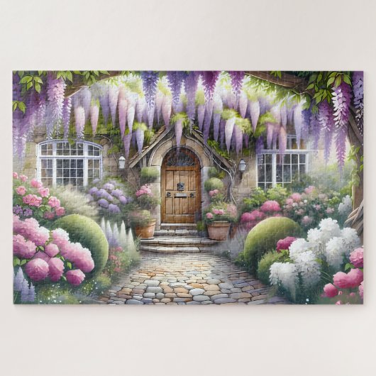 Whimsical Cottage Garden Pathway ジグソーパズル (横)