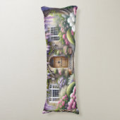 Whimsical Cottage Garden Pathway ボディピロー (正面縦)