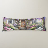 Whimsical Cottage Garden Pathway ボディピロー (正面)