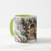 Whimsical Cottage Garden Pathway マグカップ (正面左)