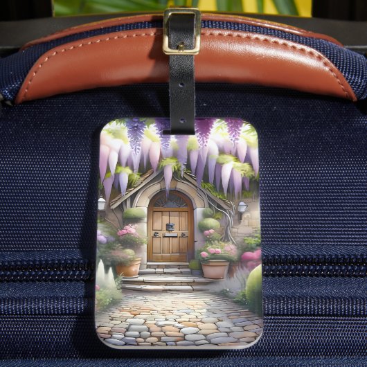 Whimsical Cottage Garden Pathway ラゲッジタグ (正面インサイチュ2)