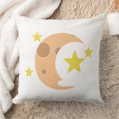    Whimsical Crescent Moon Pillow クッション (ブランケット)